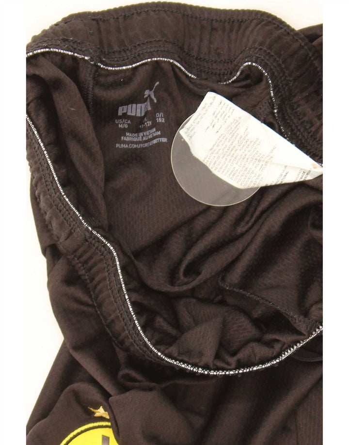 Puma Short de Sport BVB Dortmund Garçon 11-12 Ans Noir Polyester