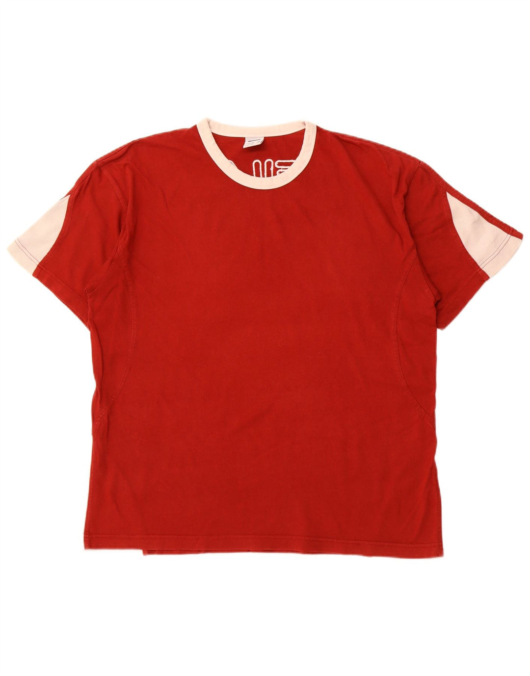 FILA T-Shirt Graphique Homme Rouge Moyen Colourblock
