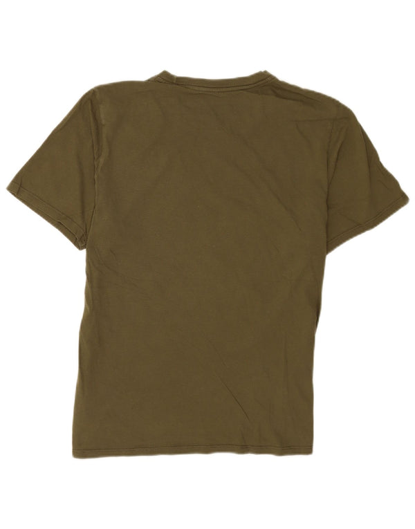 Nike T-shirt coupe athlétique en coton kaki moyen pour homme