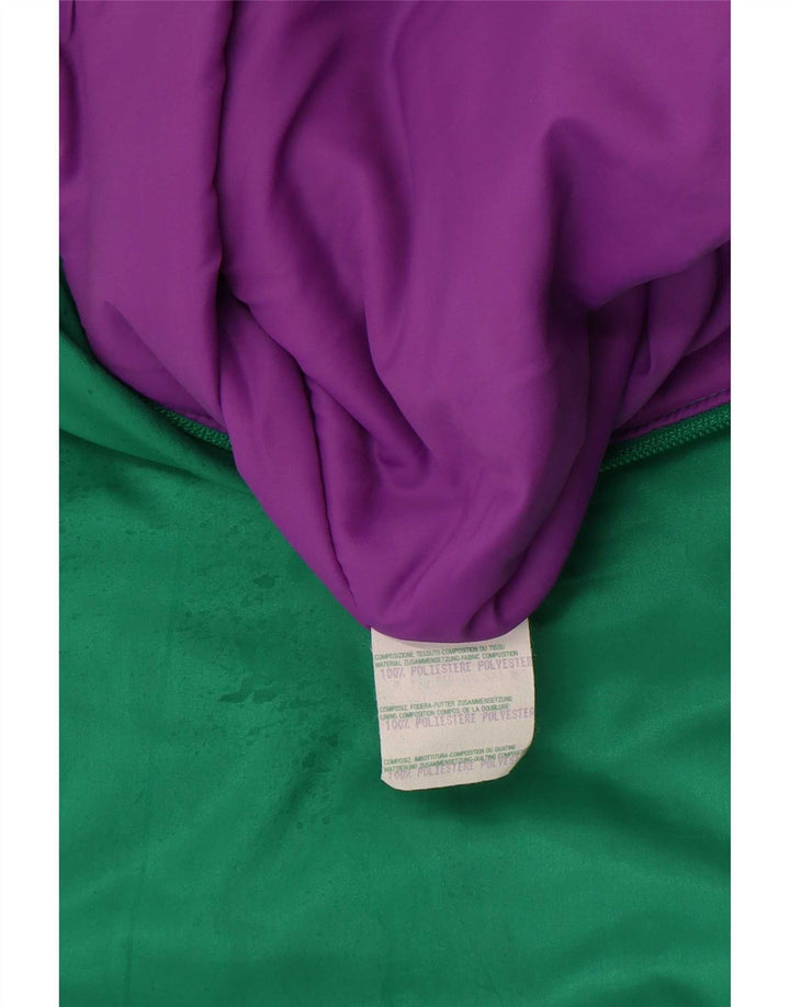 Brugi Combinaison de Ski Femme IT 48 XL Vert Colorblock Polyester Rétro