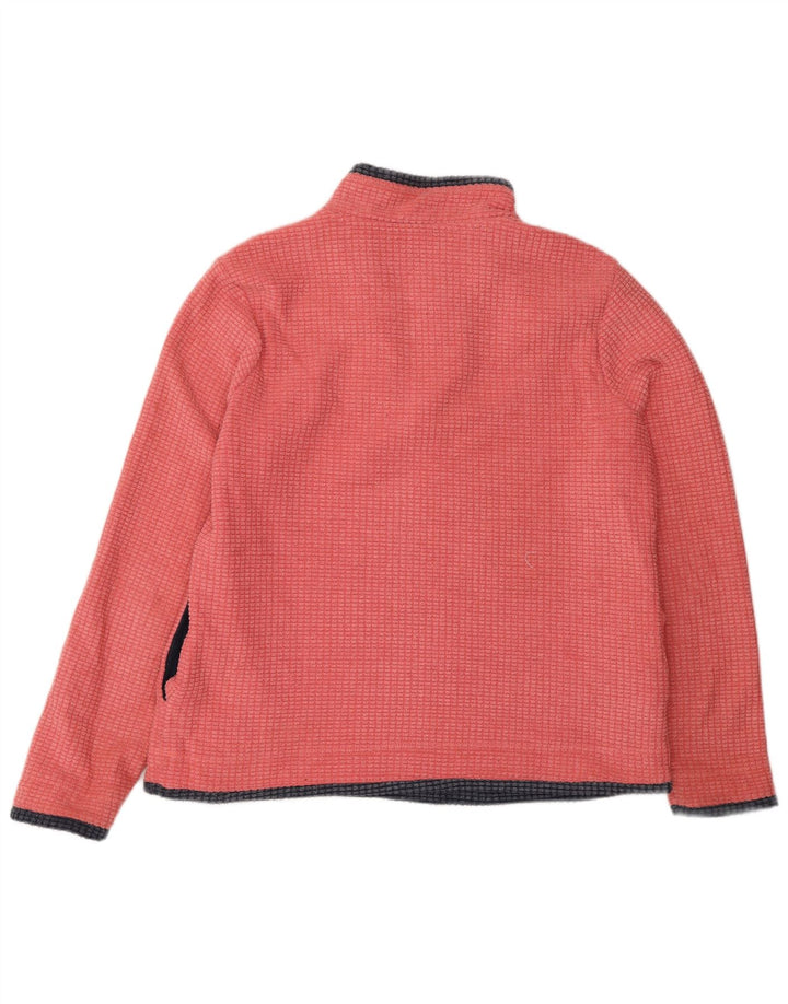 Weird Fish Pull polaire à col zippé pour femme UK 16 Large Rose Polyester