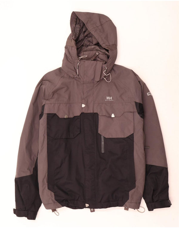 Helly Hansen Veste de ski à capuche pour homme UK 36 Small Gris Colorblock Polyamide