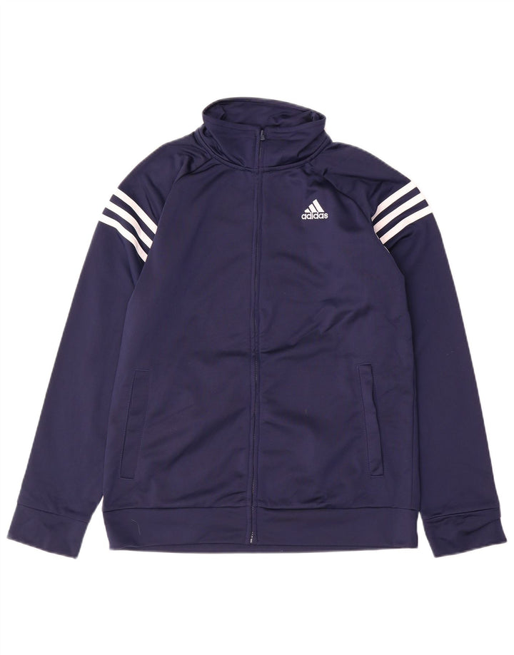 ADIDAS Veste de Survêtement Garçon 12-13 Ans Grand Bleu Marine Polyester