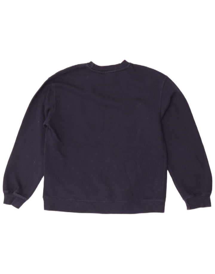 Zara Homme Sweatshirt Jumper Petit Bleu Marine Coton