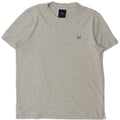 CREW CLOTHING T-Shirt Homme Gris Moyen Chiné Coton