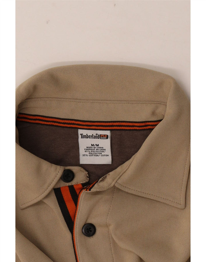Timberland Polo Homme Beige Moyen Colourblock Polyester
