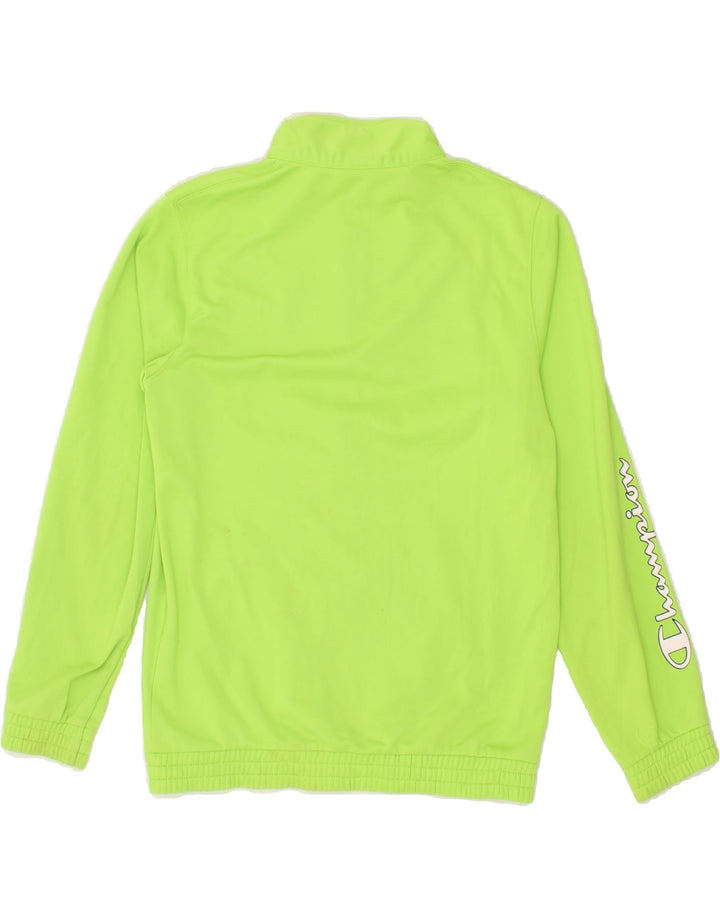 CHAMPION Boys Graphic Tracksuit Top Jacket 11-12 Years Large Green Vintage Champion and Second-Hand Champion from Messina Hembry 