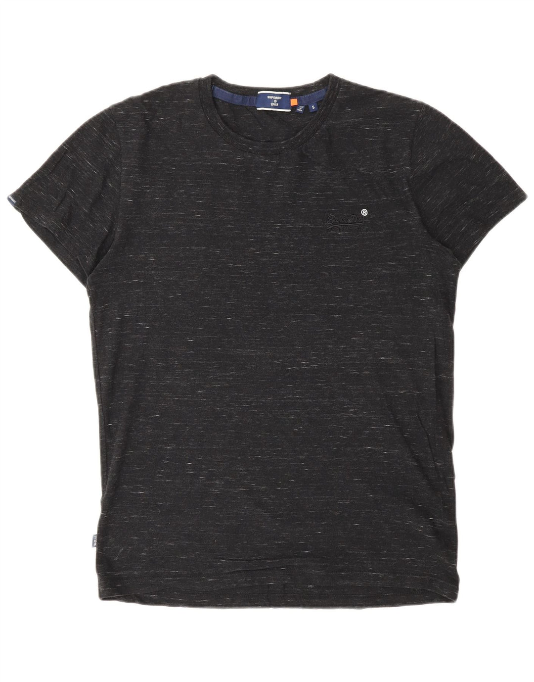 SUPERDRY T-Shirt Homme Petit Gris Moucheté Coton