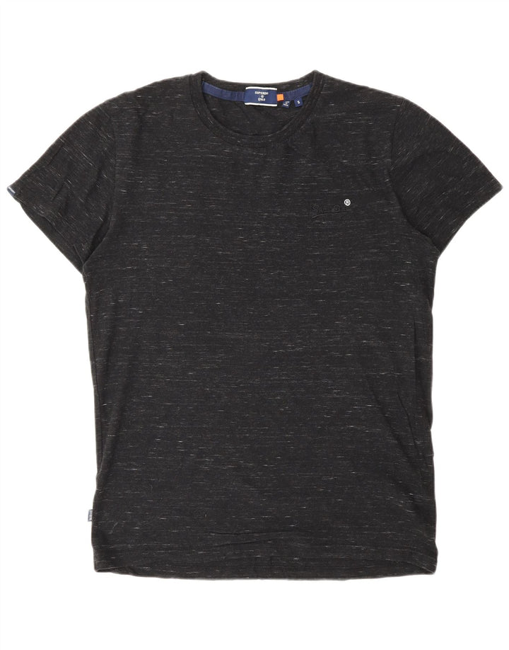 SUPERDRY T-Shirt Homme Petit Gris Moucheté Coton