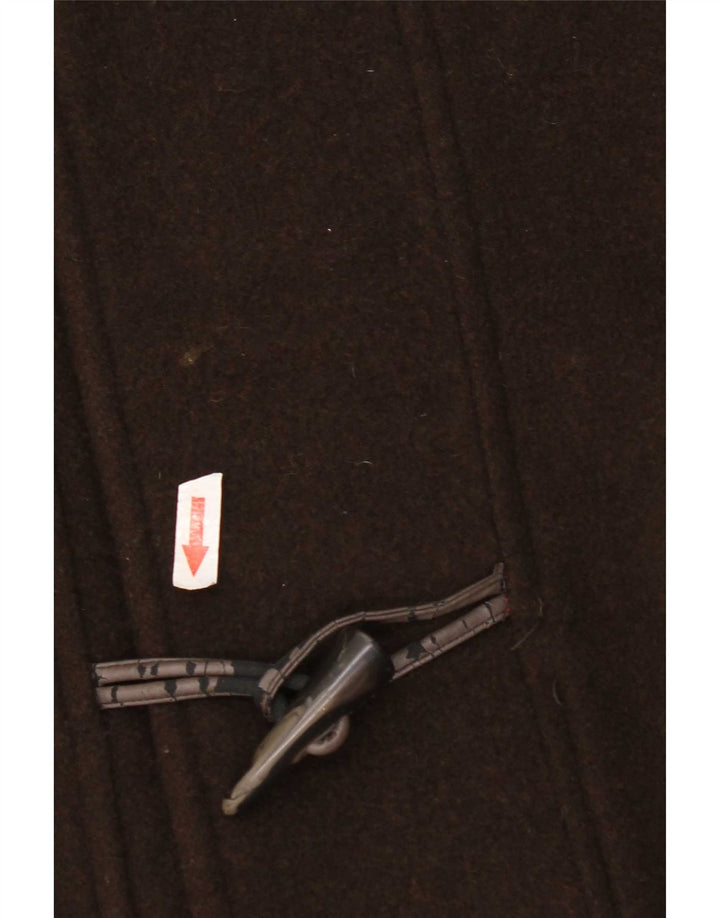 Commander Duffle Coat à capuche pour homme UK 42 XL Marron Laine