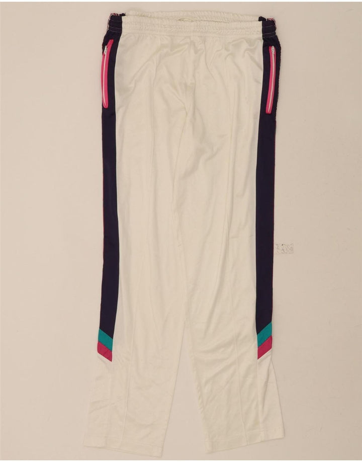 ASICS Mens Tracksuit Trousers Large White Colourblock Vintage Asics and Second-Hand Asics from Messina Hembry 