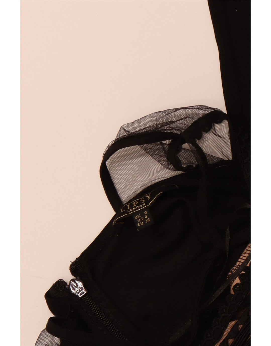 Lipsy Combinaison sans manches pour femme UK 8 Small Noir