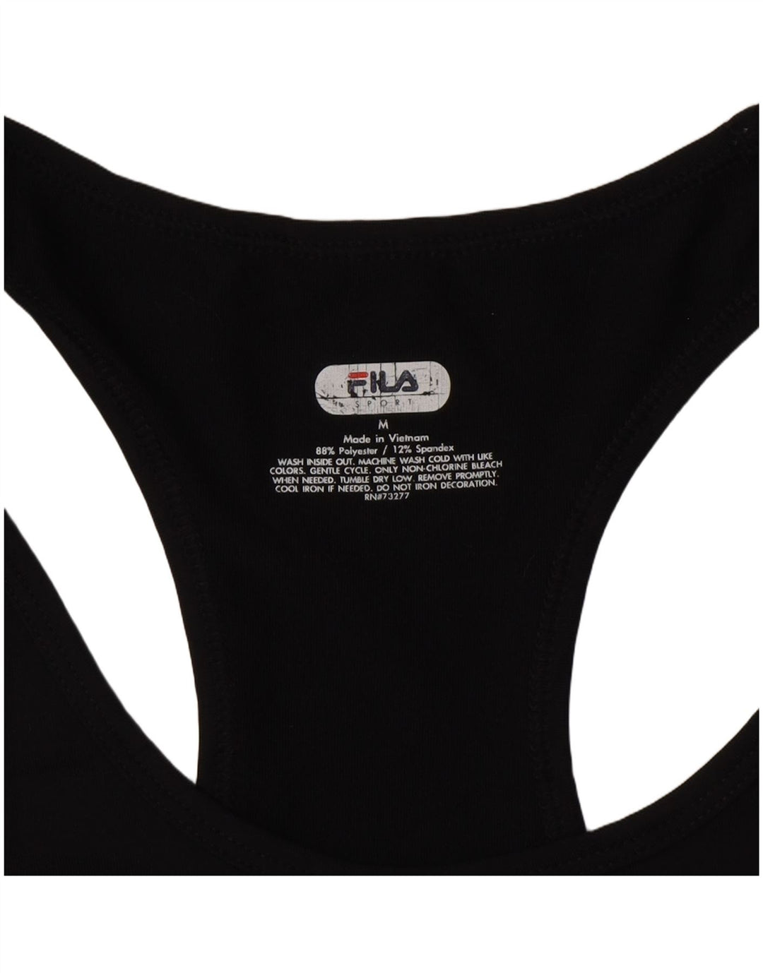 Fila Débardeur Femme UK 12 Medium Noir Floral Polyester