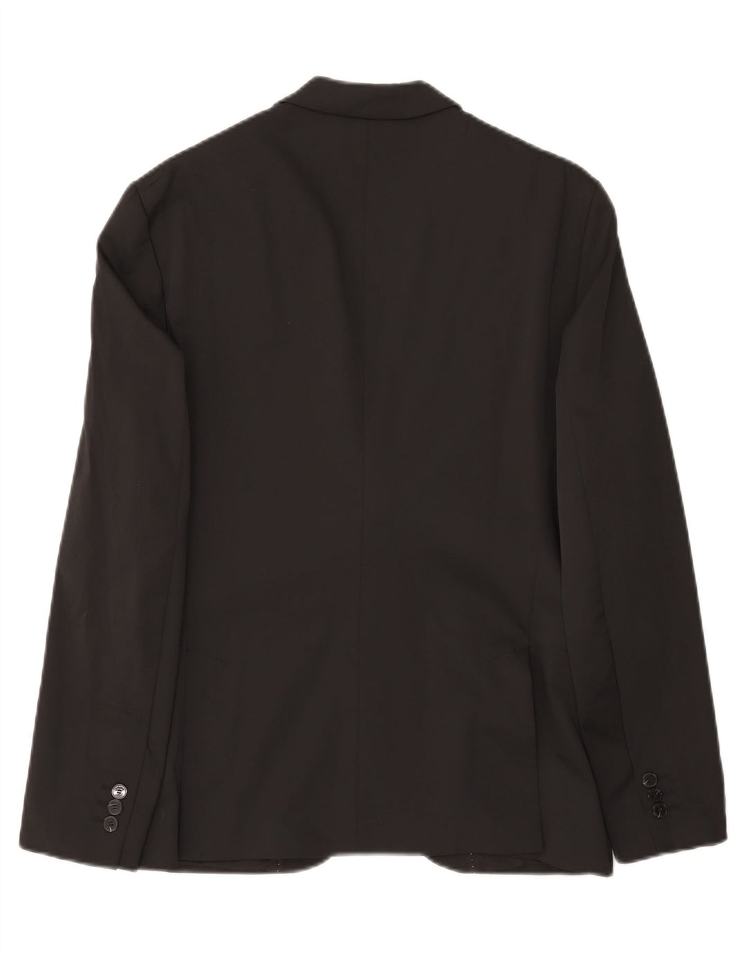 Zara Veste Blazer 2 Boutons Homme EU 50 Polyester Noir Moyen