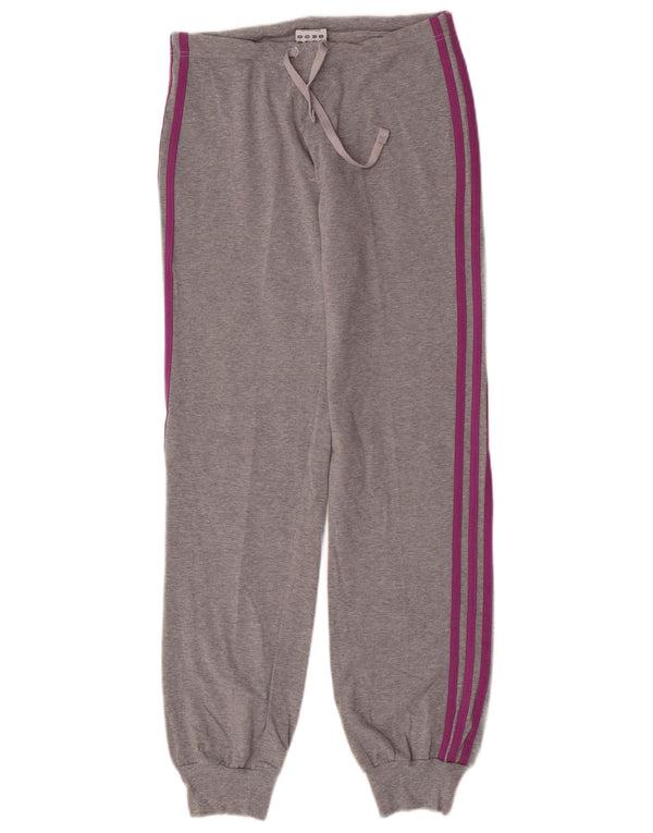 Adidas Pantalon de survêtement pour femme Joggers UK 12 Gris moyen Coton
