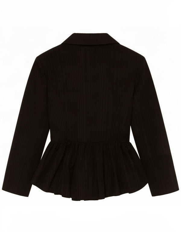 Sergio Morini Veste blazer 1 bouton pour femme IT 46 Large Noir Acétate