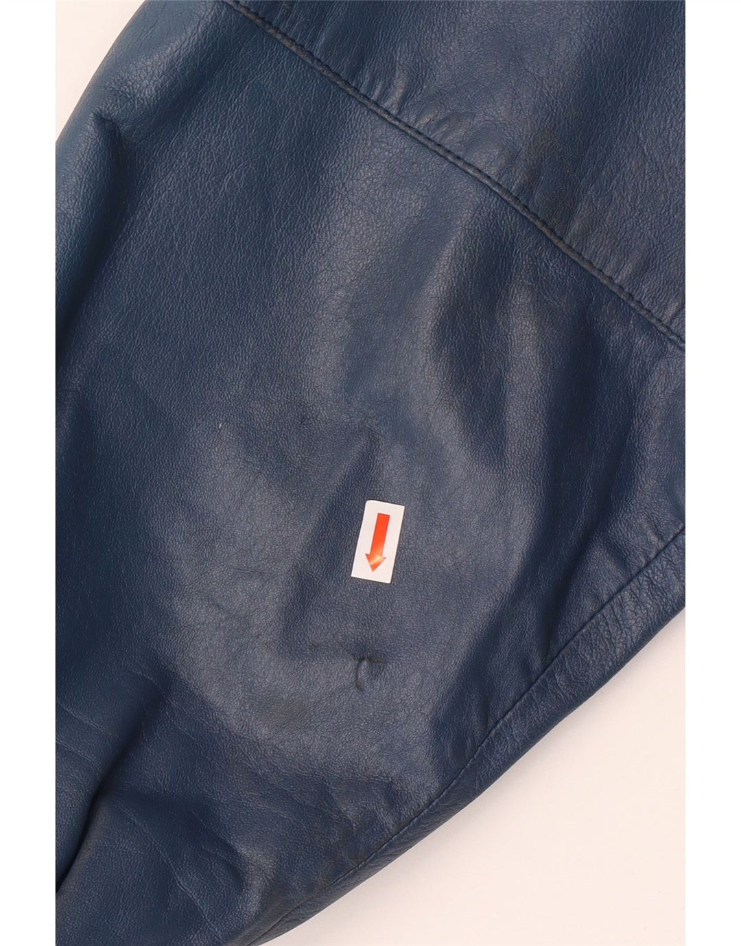 VINTAGE Veste en cuir militaire pour homme IT 52 XL Cuir bleu