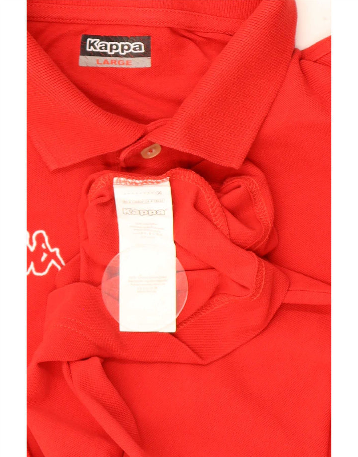 Kappa Polo Homme Grand Rouge Coton