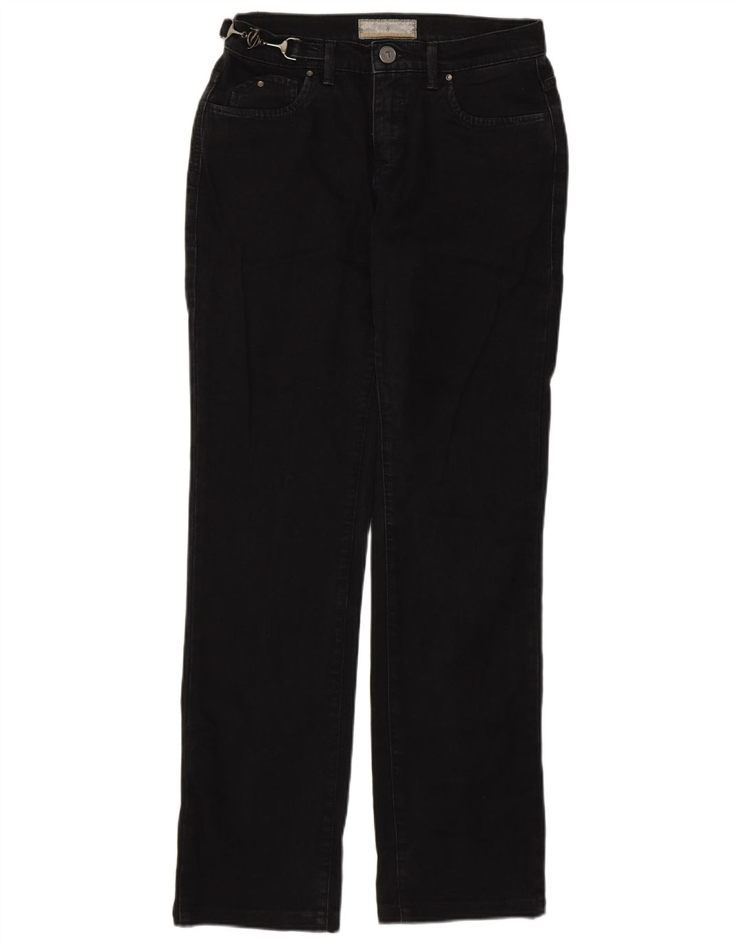 TRUSSARDI Womens Straight Jeans W26 L29 Black Cotton