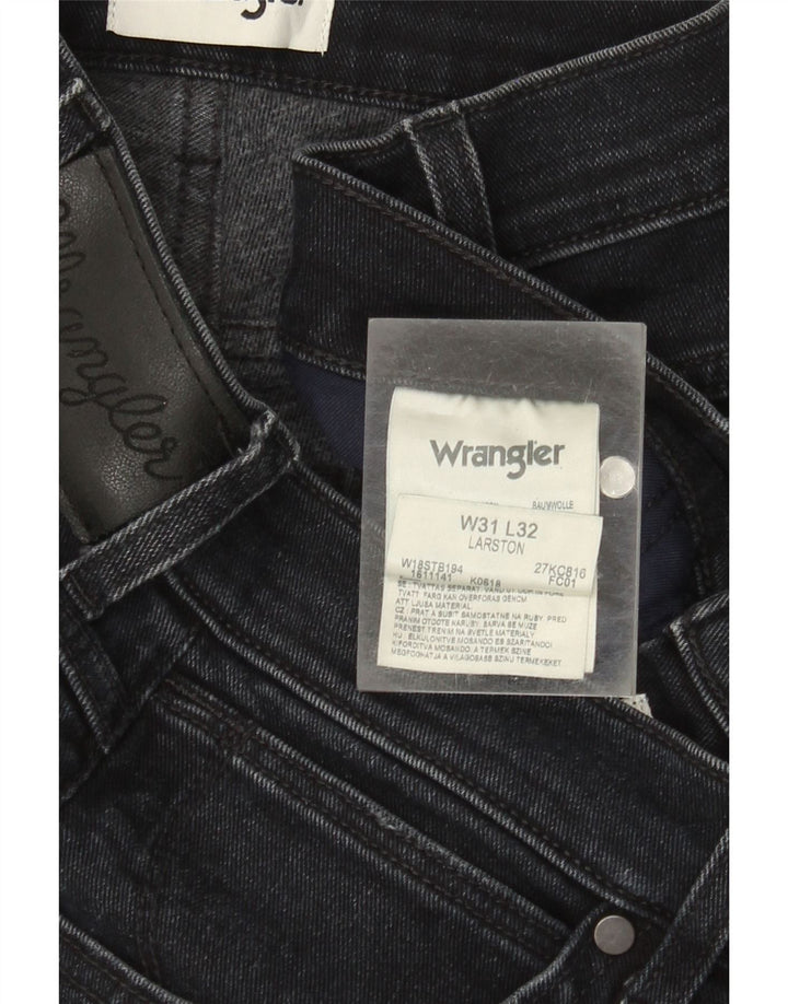 WRANGLER Jean Larston Slim Homme W31 L32 Bleu Marine Coton