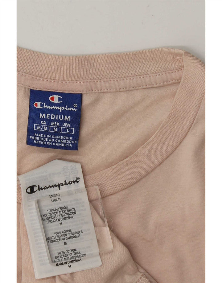 Champion T-Shirt Graphique Homme Rose Moyen Coton