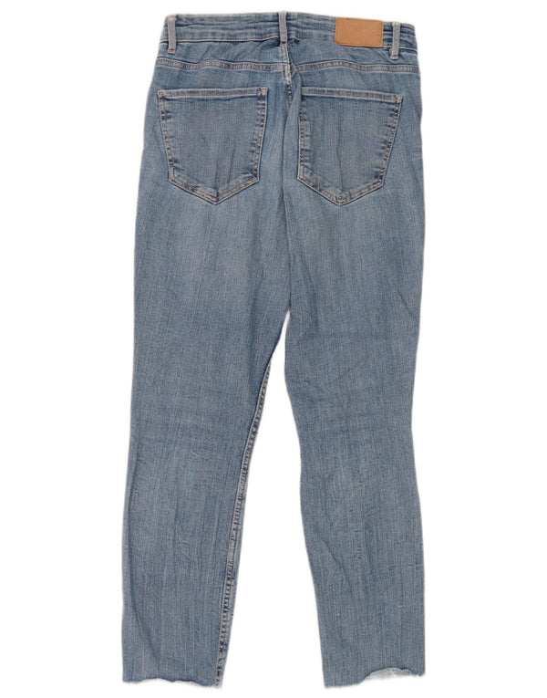 Zara Jean court pour femme EU 36 XS W26 L24 Bleu Coton