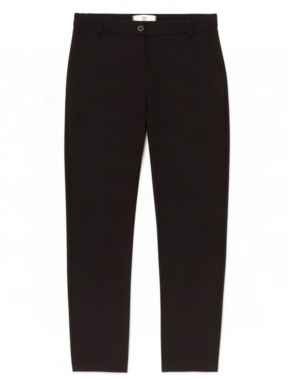 Brax Pantalon Chino Droit Femme UK 8 Small W28 L28 Noir Viscose