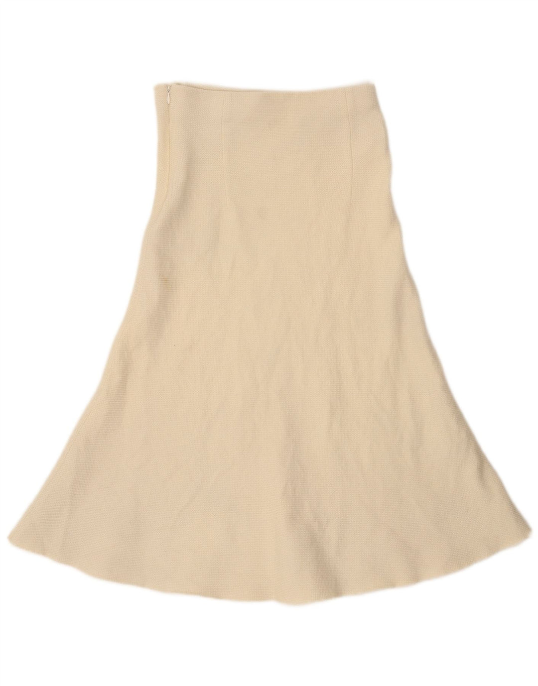 Zara Femme Jupe trapèze en tricot Small W26 Beige