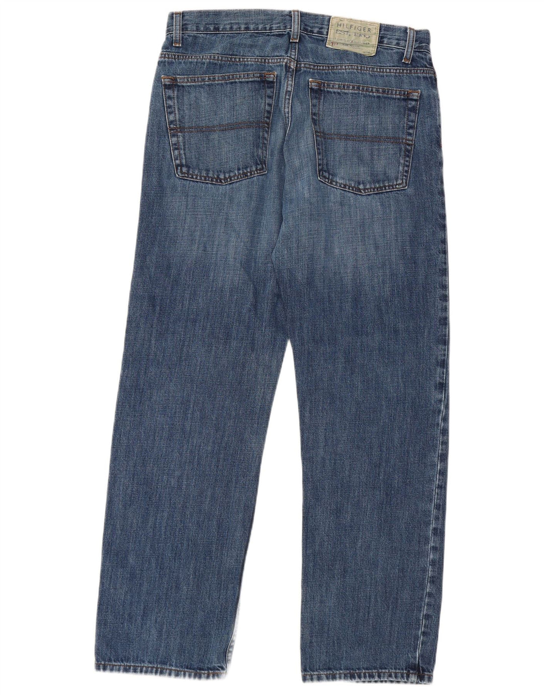 TOMMY HILFIGER Jean Droit Homme W31 L30 Bleu Coton
