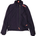Superdry Veste coupe-vent Windcheater pour femme UK 10 Petit nylon bleu marine