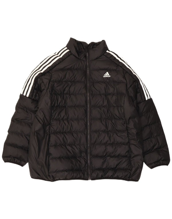 Adidas Veste matelassée coupe ample pour femme UK 20/22 XL Noir Polyester Sports