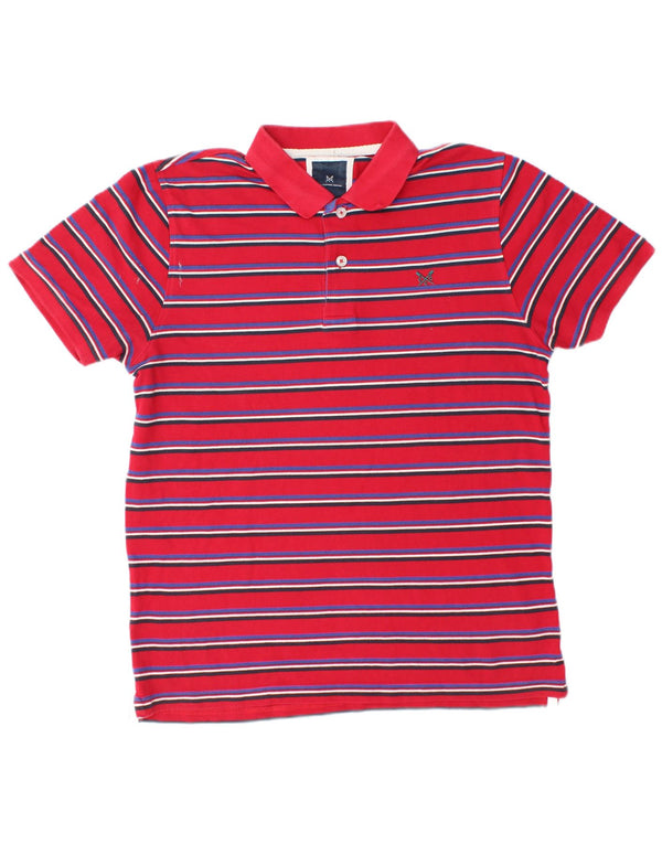 Crew Clothing Polo Homme Grand Coton Rayé Rose