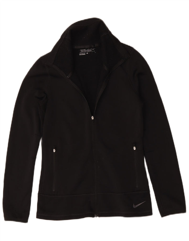 Veste de survêtement Nike Therma-Fit pour femme UK 10 Small Noir Polyester