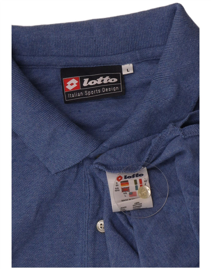 Lotto Polo Homme Grand Bleu Coton