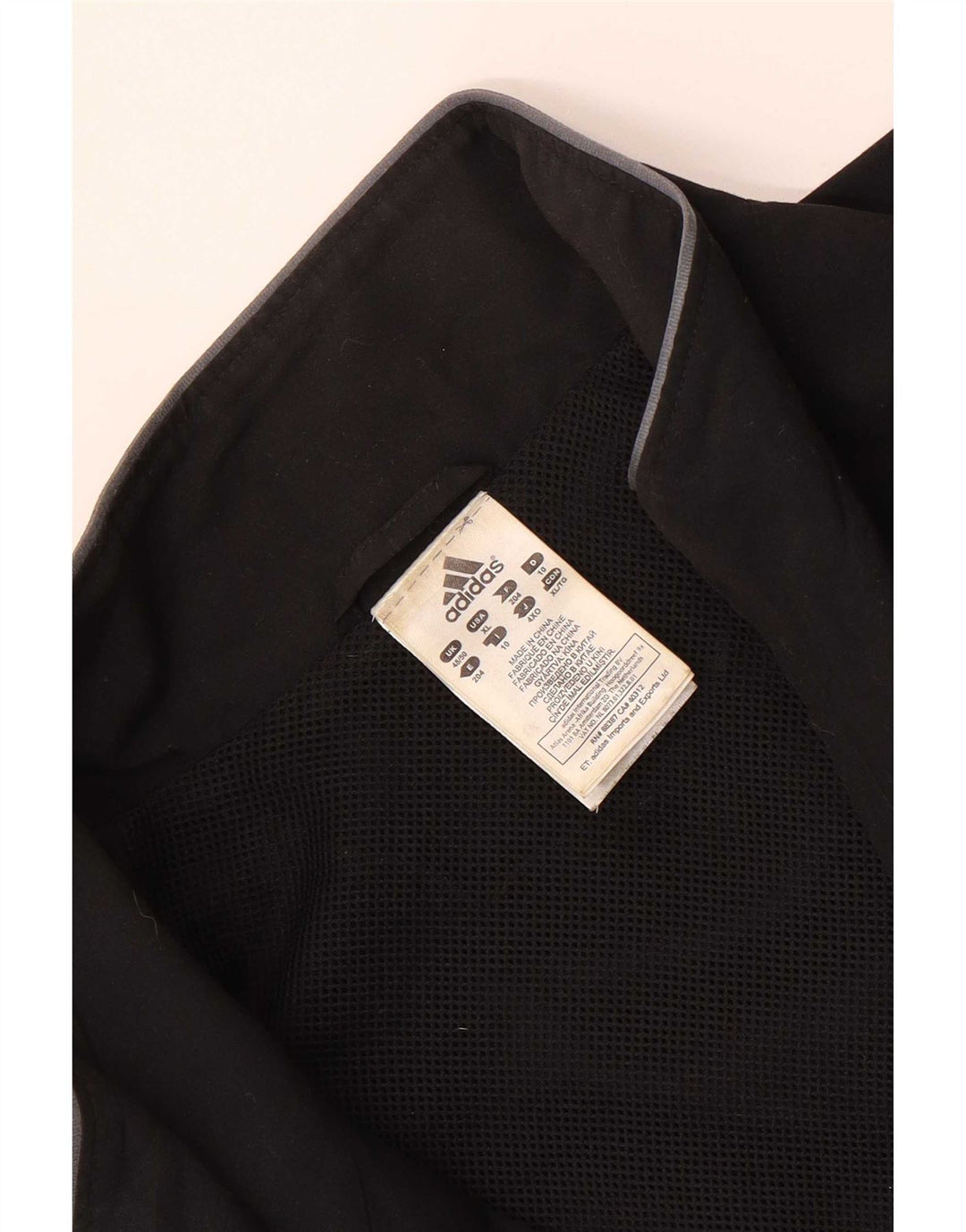 Adidas Veste de survêtement pour homme UK 48/50 XL Noir Polyester