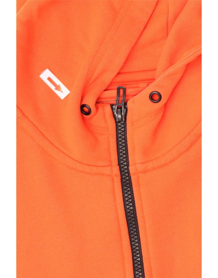 Adidas Pull à capuche zippé pour homme Orange moyen Polyester