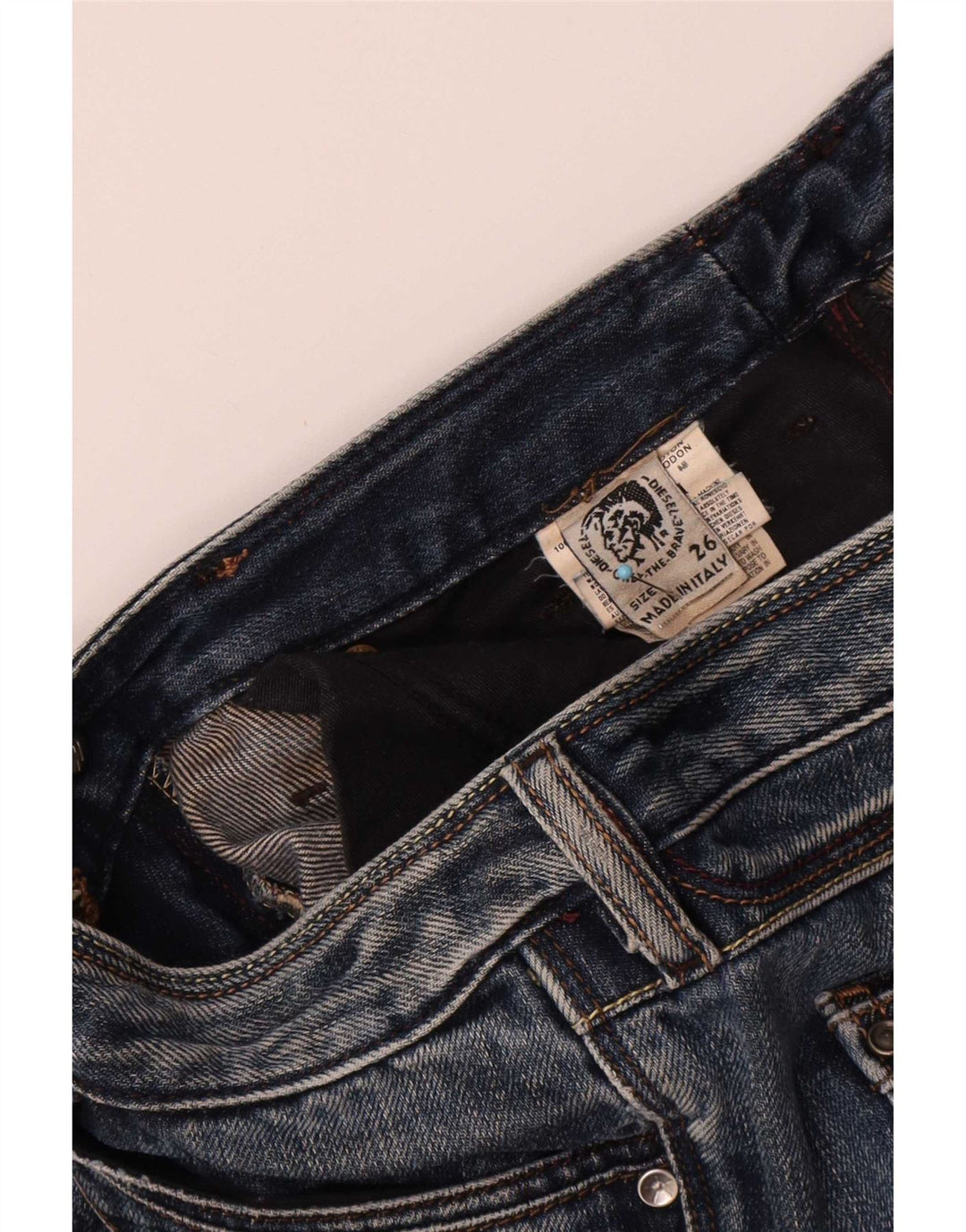 Jean Bootcut Femme Diesel W26 L31 Bleu Coton
