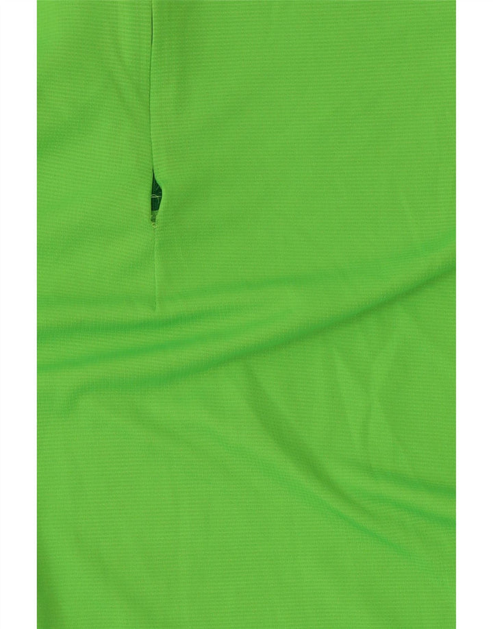 Adidas Haut de survêtement à col zippé pour homme UK 40/42 Vert moyen Polyester