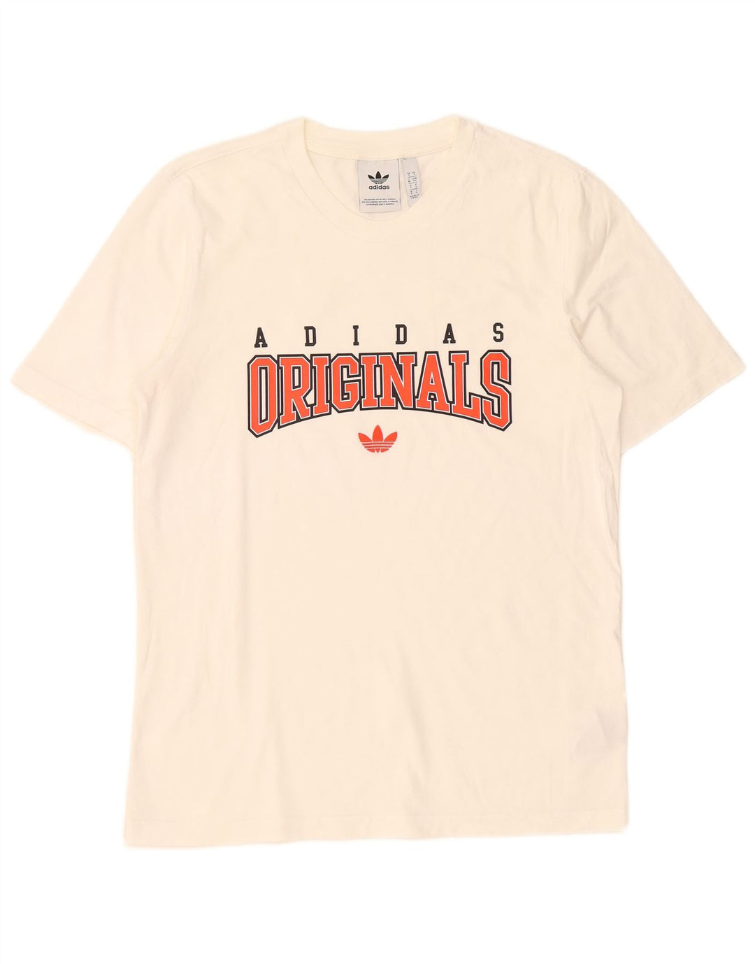 Adidas T-shirt graphique pour hommes, petit haut en coton blanc