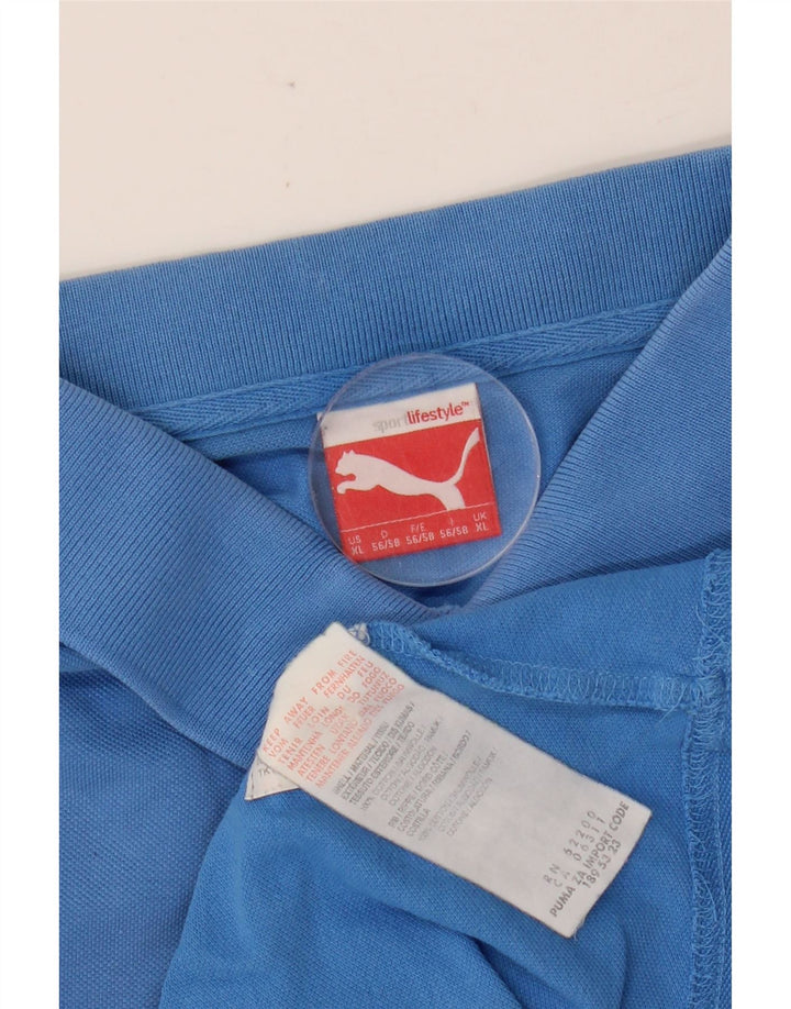 PUMA Polo Homme XL Bleu Coton