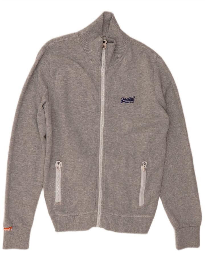 SUPERDRY Veste de Survêtement Homme Gris Moyen Polyester