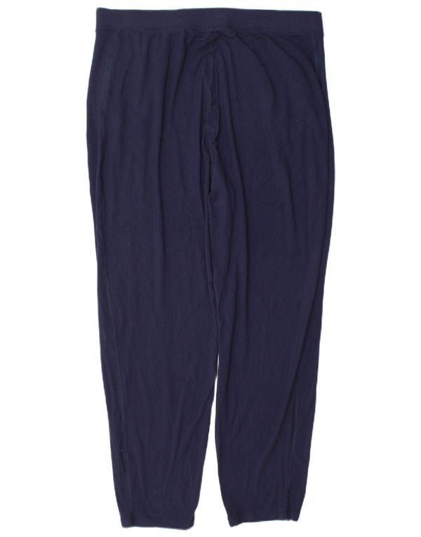 Marks & Spencer Pantalon de survêtement pour femme UK 16 Large Bleu marine Viscose