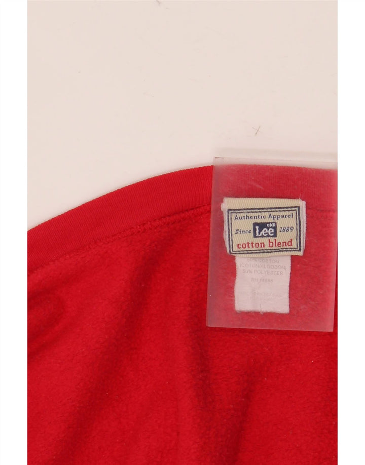 LEE Sweat-Shirt Homme XL Rouge Coton