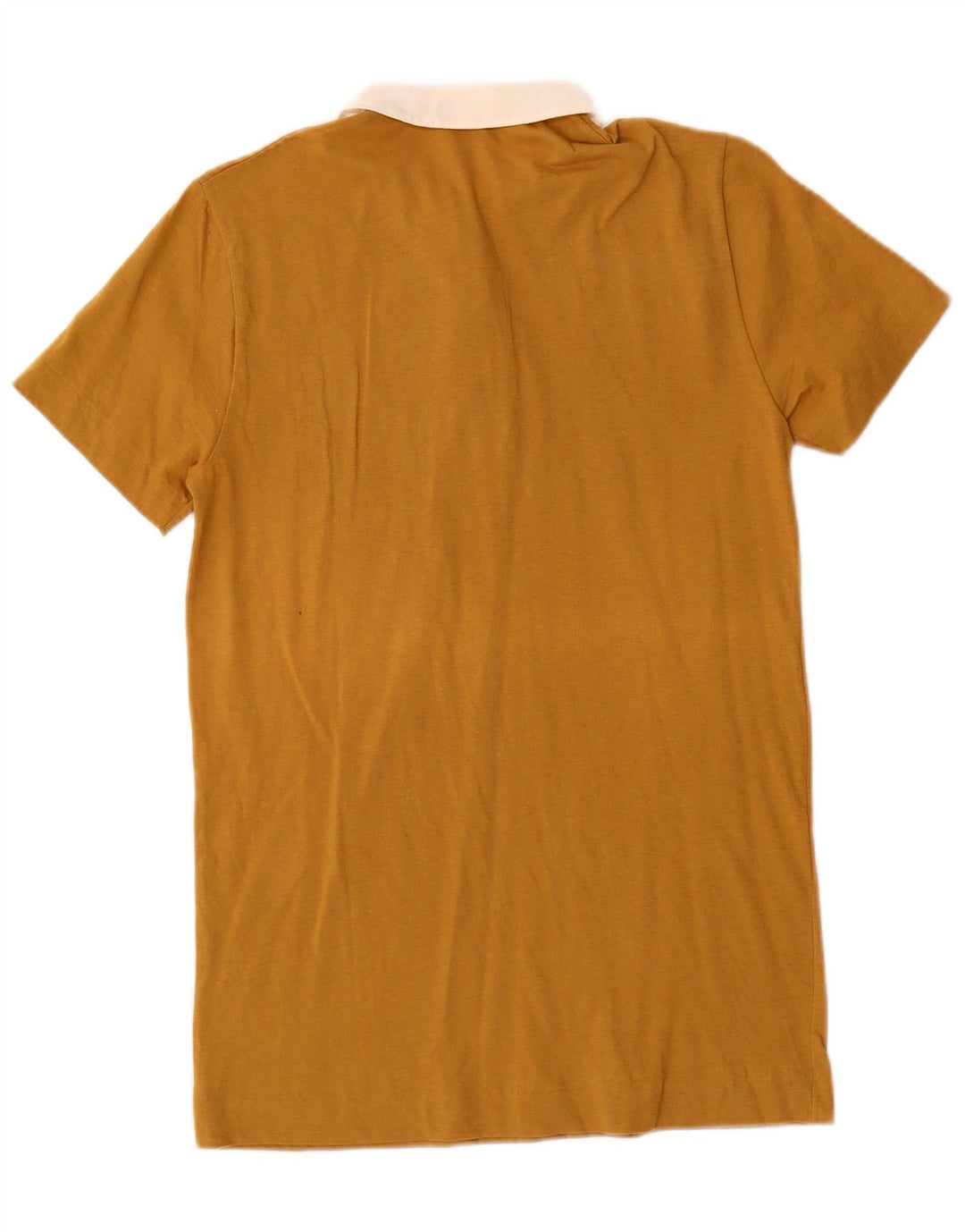 BENETTON Polo Femme UK 6 XS Marron Colorblock Coton