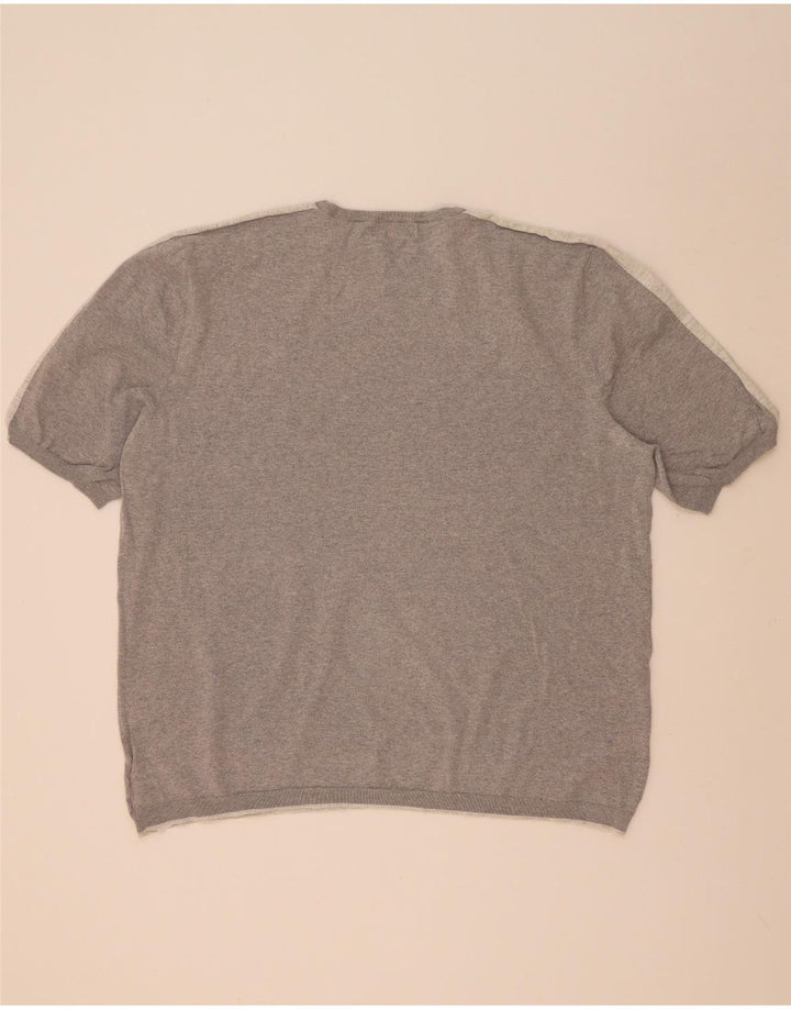 Marks & Spencer Pull à col rond pour homme 3XL Gris Colorblock