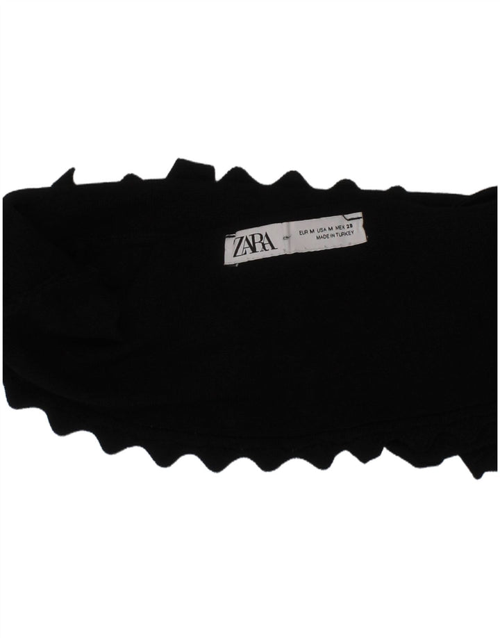 Zara Femme Brassière Crop Top Medium Noir Moderne