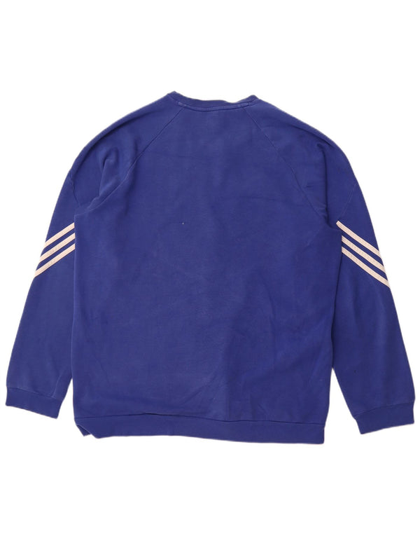 ADIDAS Sweat-shirt pour homme XL Bleu Coton