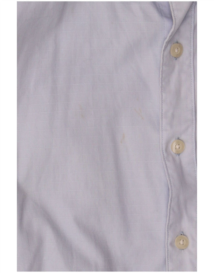 Farah Chemise décontractée pour homme XL en coton à carreaux bleu