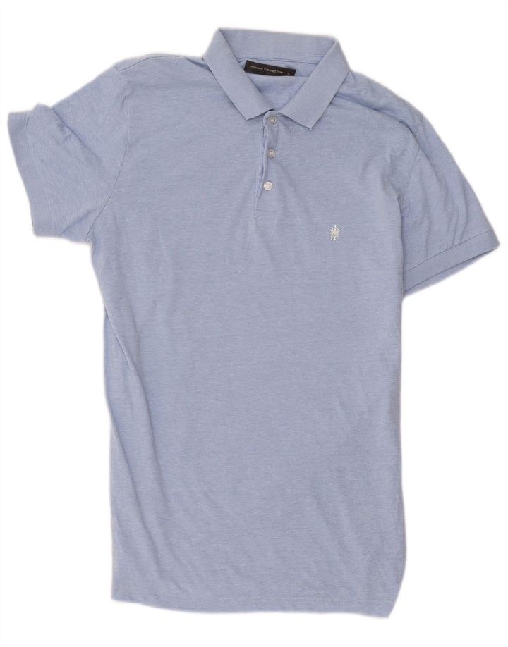 French Connection Polo Homme XL Bleu Coton