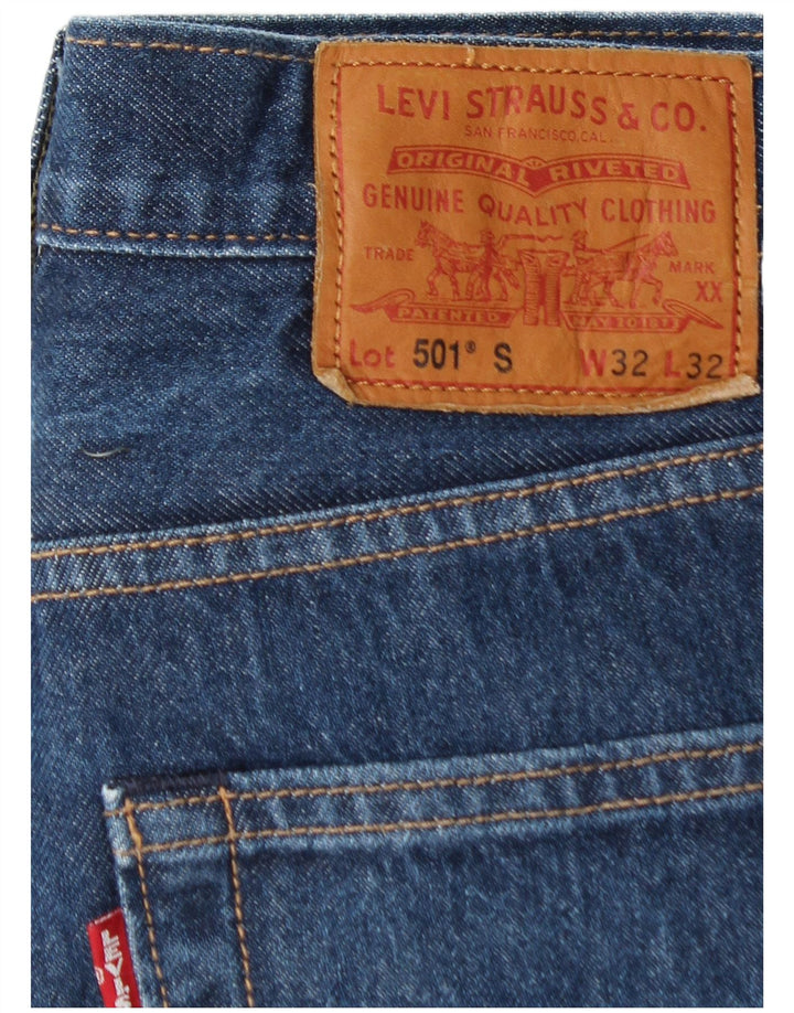 LEVI'S Jean Droit 501 Homme W32 L29 Bleu Coton